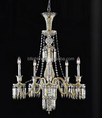 China Zhongshan Crystal Baccarat Modern Style Lamp Wedding Gold Candelabra Decoration Lighting Hotel Villa Decorated Home Lighting Fixture for sale