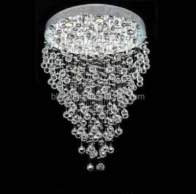 China Modern stainless steel crystal finish pendant light ceiling pendant lamp product residential contemporary hanging k9 lighting cheaper price for sale