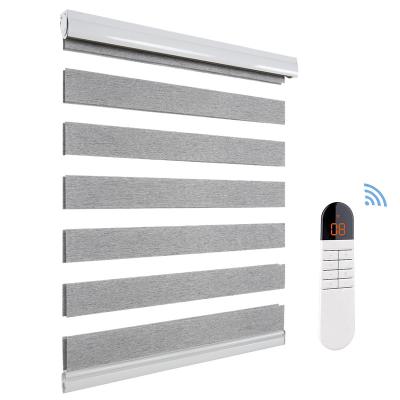 China App Wifi Motorized Electric Window Blinds Day And Night Zebra Roller Blinds à venda