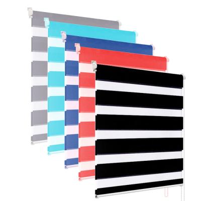 China Xirui 17mm 25mm Heavy Duty Zebra Roller Blinds Plastic Material à venda