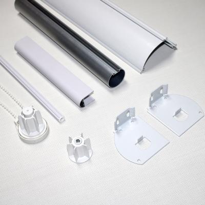 China Horizontal Zebra Roller Blinds Parts Upper And Lower Biparting Open zu verkaufen