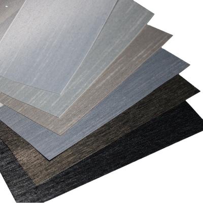 Китай Pure Polyester Wrinkle Resistant Wool Texture Blackout Blind Material Plain продается