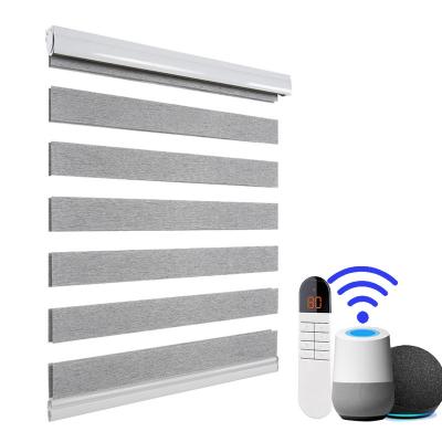 中国 Motorized Day And Night  Zebra Smart Blinds Contemporary Chain Control 販売のため