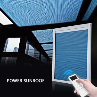 China Upper Open Honeycomb Blackout Blinds Skylight  Motorized Cellular Shades Te koop