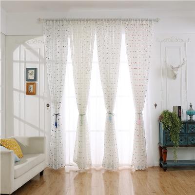 China Luxury Window Gauze Sheer Curtains All Season 100% Polyester en venta