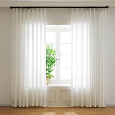 Κίνα Pure Color Plain Color Window Sheer Gauze White Curtains Modern προς πώληση