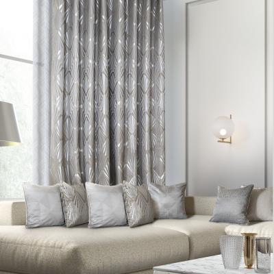 China Durable European And American Glossy Fabric Curtains For Home Living Room Te koop