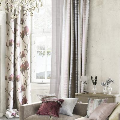 Chine Xirui Modern Yulan Yarn Dyed Jacquard Curtain Fabric Finished Product For Living Room à vendre