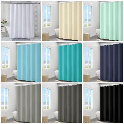 China Custom Waterproof Modern Pcs Color Shower Curtain Set For Bath Room en venta