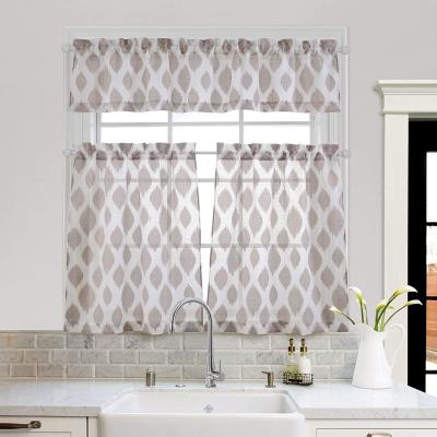 China Diamond Shaped Curtain Sheer Half Curtain Kitchen Translucent for sale