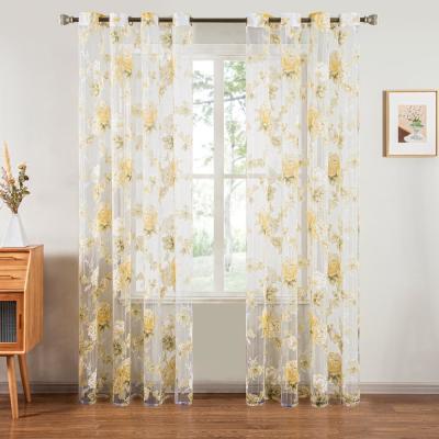 Cina Window Decoration Voile Drapes Living Room Bedroom Curtain Ready Made in vendita