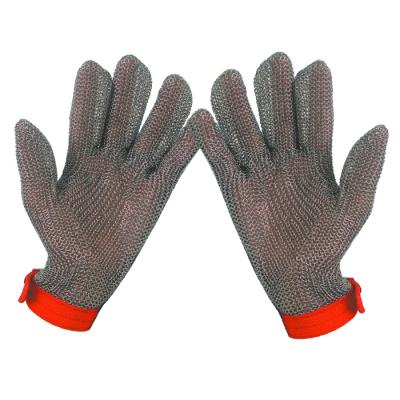 China Hot Sale High Quality Wood Proof Stainless Steel Ring Cut Gloves Cut Resistance Gloves for sale