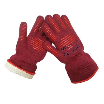 China Silica Coated On Both Sides Heat Resistant BBQ Work Gloves for sale