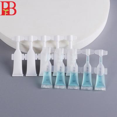 China OEM 0.5ml 1ml 2ml 5ml Cosmetic Clear Soft Squeeze Tube Plastic Cosmetics Sample Containers For Test Tubes Shampoo Lotions Bottle for sale