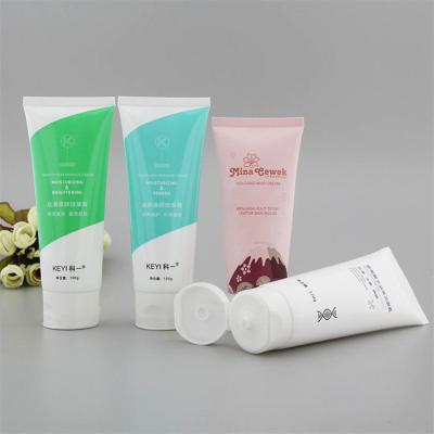 China With Acrylic Screw Cap OEM Detergent Cream Packaging Facial Tube For Face Wash Shampoo Hand Cream Body Wash Cream Lotion Squeeze Containers for sale