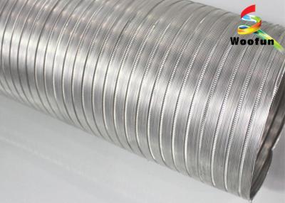 China Telescopic Silver Aluminum Air Duct 10 Inch Round For Ventilation System for sale