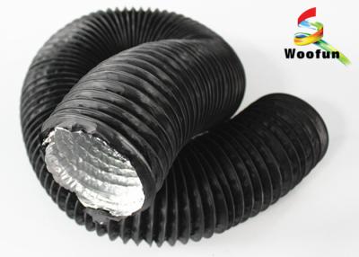 China HVAC Vent Non Insulated Flexible Duct Flame Retardant PVC Aluminum Foil for sale