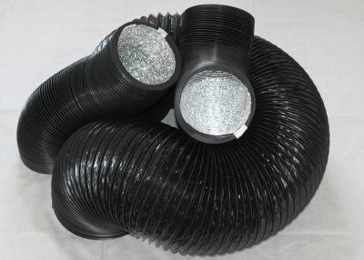 China Fire Retardant Round Flexible Duct , PVC Aluminum 4 Dryer Vent Hose for sale