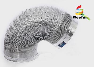 China Fire Rated Range Hood Flexible Duct , Customized Dual Layer Aluminum Air Duct for sale