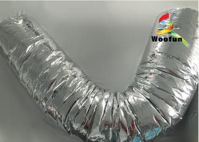 China Dual Layer Aluminum Insulated Flexible Ducting , HVAC Ventilation Air Duct for sale