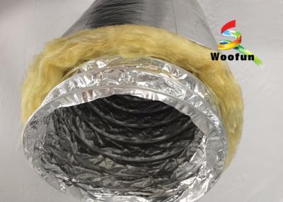 China Thermal Insulation Flexible Air Duct Insulation Wrap Aluminum Foil High Compressive Capacity for sale