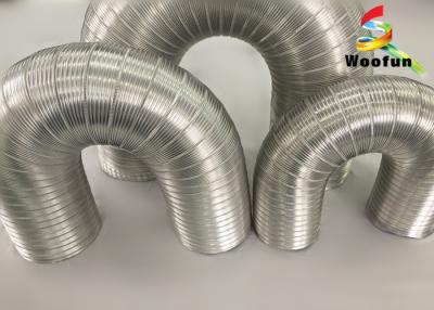 China Aeration System Semi Rigid Vent Aluminum Duct Pipe Eco - Friendly For Ventilation for sale