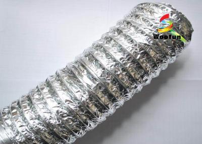 China HVAC PET Aluminum Foil Flexible Air Conditioning Duct , 2 inch 4 inch 5 inch Flexible Duct for sale