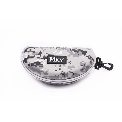 China Carabiner Sports Glass Case Travel Zipper Carry Case EVA Sunglasses Case Hard Shockproof Glass Eyewear for sale