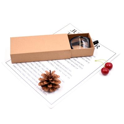 China Recyclable High End Small Size Drawer Box Cardboard Paper Sunglasses Packaging Box Glass Gift Case for sale