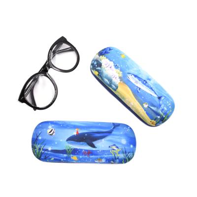 China Eyewear Glasses Best Quality Digital Printing Shell Metal Eyeglasses Hard Case For Kids for sale