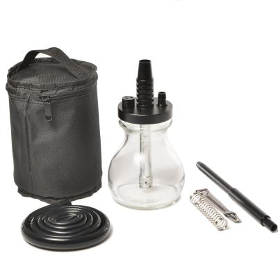 China Shisha Hose Glass Aluminum Outdoor Hookah Set Travel Tools Chichas Narguie With Hookah Bag for sale