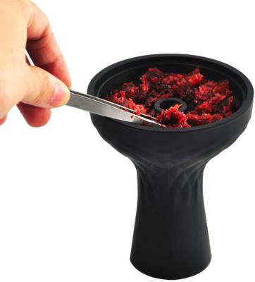 China Hot Selling Silicon Shisha Hookah Bowl One Hole Funnel Silicon Head Holder For Charcoal Tobacco Burner for sale