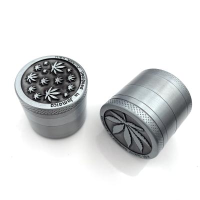 China Metal Leaf 3/4 Layer Mesh Screen Pollen Catcher Portable Grinders Smoke Portable Electric Weed Grinder for sale