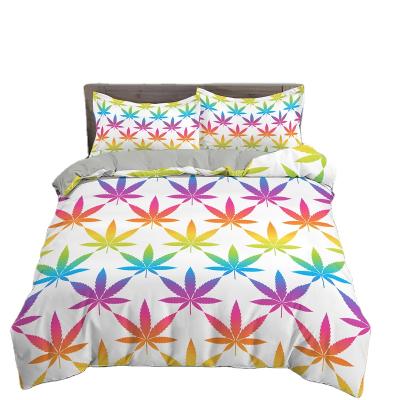 China Psychedelic Bedding Sets Single King Size Quilt Duvet Queen Sheets Cotton Duvet Cover Set With Pillowcase 2/3 PCS Bedding for sale