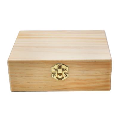 China WOODEN Tobacco Herb Storage Box Wooden Stash Box Case With Cigarette Rolling Tray for sale