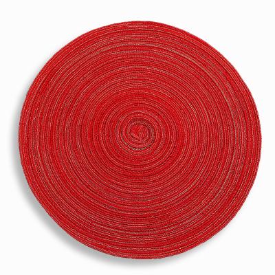 China Sustainable 30cm Soft PVC Dining Pad Mat Waterproof Coaster Kitchen Hot Proof Kitchen Accessories Non Slip Heat Resistant Felt Table Mats for sale