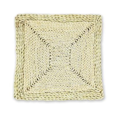 China Sustainable Hand - Woven Rattan Place Mat Square Place Mat For Dining Placemats At Home In Restaurant In Hotel for sale