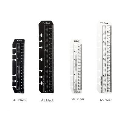 China Today's Flexible Promotional Marker PVC Ruler Soft Plastic Ruler Black And Clear Flexible Curved Ruler for sale