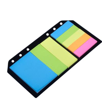 China Factory Wholesale Color Memo Pad Sticky Notes Self Adhesive 6 Hole Loose Leaf Notes Can Be Tear Off Paper Sticky Notes for sale