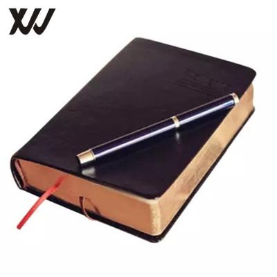 China Soft Cover Bible Journal PU Notebook Thick Vintage Leather Notebook With Blank Pages for sale