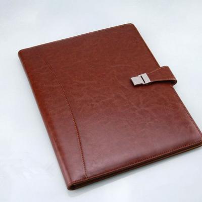 China A4 Convenient Conference Folder PU Leather Document Folder With Calculator for sale