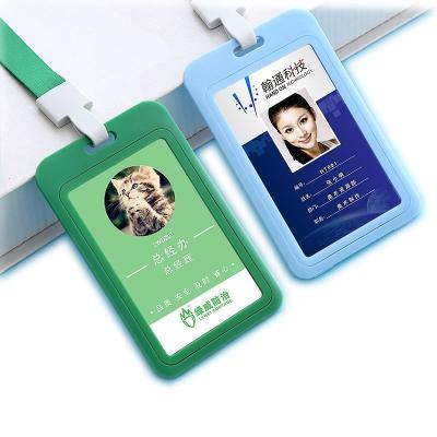 China With Detachable Lanyard Hot Selling Logo VIP Card Customized ID Card Holder Protect Case With Detachable Lanyard for sale