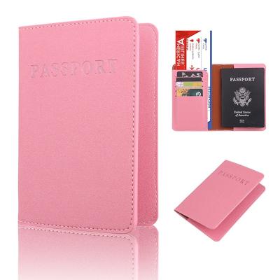 China New Design Fashion Amazon Fashion PU Passport Holder Travel Leather Wallet Hot Selling Multi Function Business Card Holder With Logo for sale