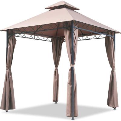 China POLY High Quality Aluminum Occasional Sun Protection Pop Up Gazebo With Mosquito Net Sidewall for sale