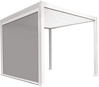 China Modern Outdoor Furniture Adjustable Sun Shade Privacy Screen Panel with 3 Sided Aluminum Track for Patio, Awning, Pergola or Gazebo 10'x10 or 10'x20 for sale