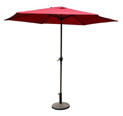 China Modern Up-to-date Round Shape UV-Resistant Folding Outdoor Umbrella For Cafe for sale