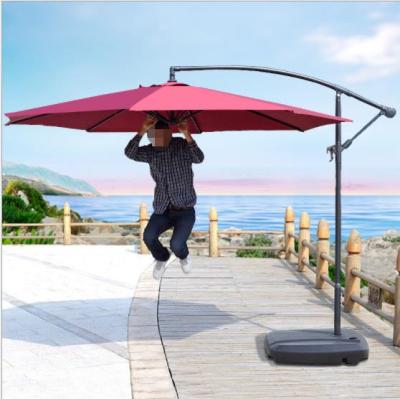 China Cantilever Banana Sun Umbrella Large Patio Anti-UV Windproof Modern Up-to-date Parasol Cantilever Umbrella for sale