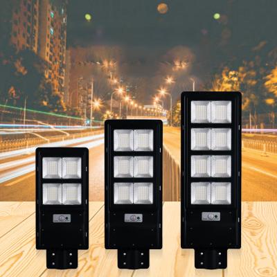 China Light Control + Led Radar Detector Lights Street Light Outdoor Watt All In One Lamp Integrated Road 300W W Ip65 Watts Waterproof 60W 300 50W Solar Street Light for sale