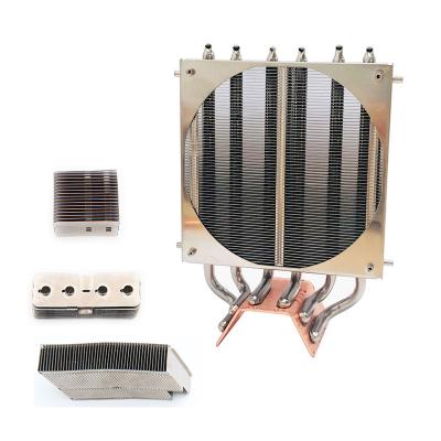 China Heater Parts FPIC Custom Skid Fin Cool Welded Aluminum Plate Fin Press Die Heat Exchangers Cooling Condenser Copper Tube Aluminum Fin for sale