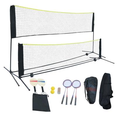 China All Ball Sports Use Portable Indoor And Outdoor Badminton Net System With Rackets for sale